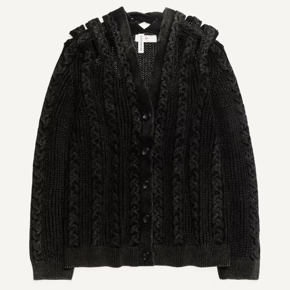 Glenn Martens H&M - Cable Knit Cardigan